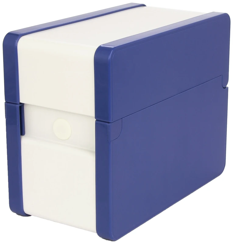 Rexel Provence File Box A6, Rectangular Metal, Non-Slip Base, Adjustable Separator, 150 x 105 mm, 500 Sheets