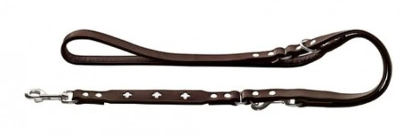 Hunter Swiss Organic Leather Training Lead, Large, Brown/Black