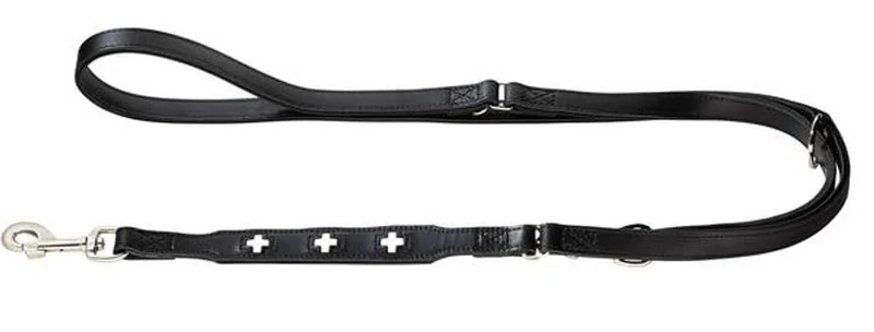 Hunter Swiss Organic Leather Training Lead, Medium, Black