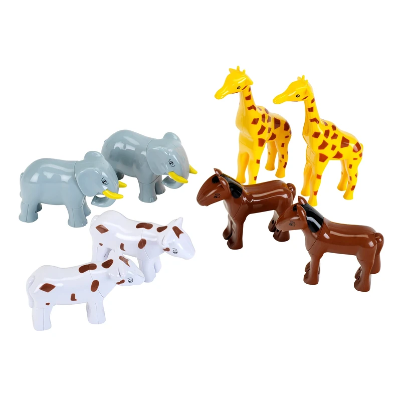 Theo Klein 66 Funny Puzzle Magnetic Animals, 8 animals | Puzzle pieces are connected with magnets | Toys for children one year old and up