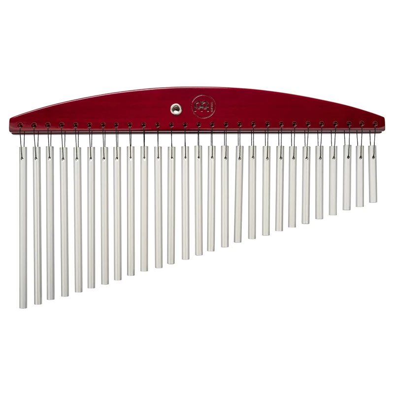 Meinl Percussion Headliner Series Chime - Small Musical Instrument with 27 Sound Bars - 1-row - Wood and Aluminum, Red and Silver (HCH1R)