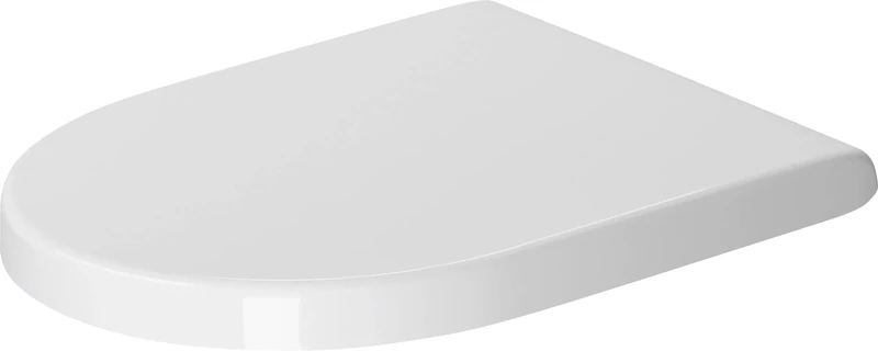 Duravit Toilet seat Starck 3, Soft Close Toilet seat, Urea thermoset Toilet lid, Toilet Cover with Stainless Steel Hinges, White
