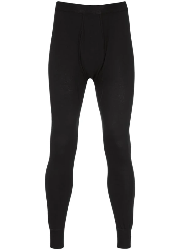 Trigema Long Johns in Twin Pack, Black, 8