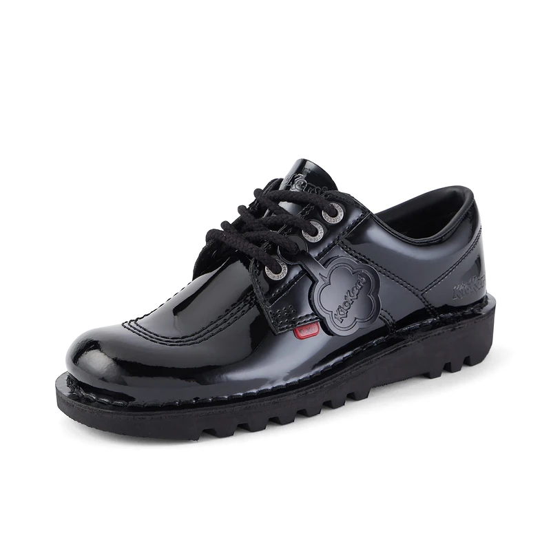 Kickers Women's Kick Lo Shoes | Extra Comfort For Your Feet | Added Durability, Black, 6.5 UK
