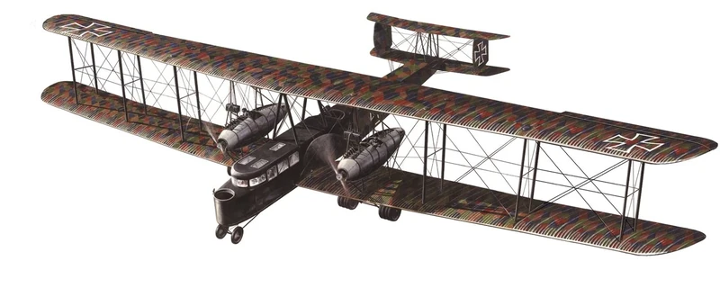 Roden 055 Model Kit Zeppelin Staaken R.VI - Image 1