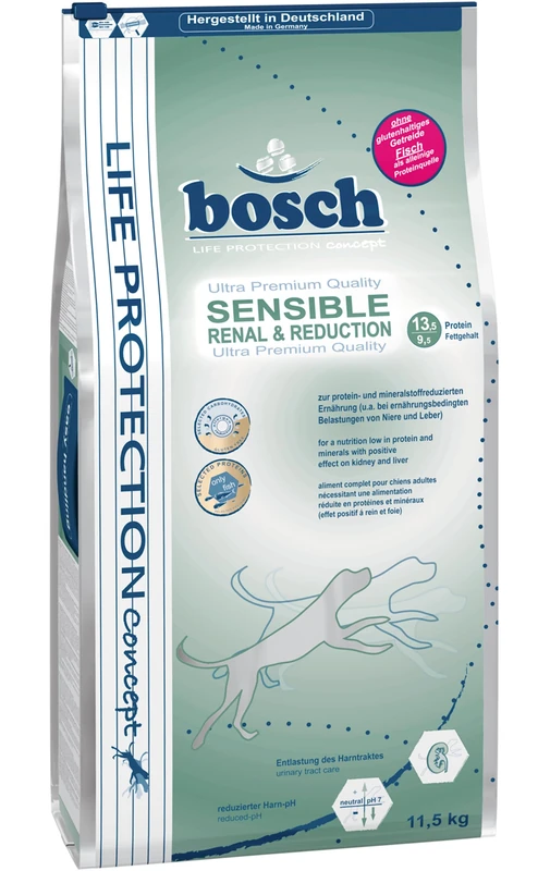 Bosch Sensible Dog Food, Renal and Reduction, 12.5 kg