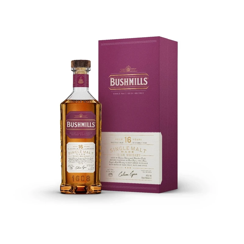 Bushmills 16 Year Old Single Malt Irish Whiskey 40% Vol 70Cl