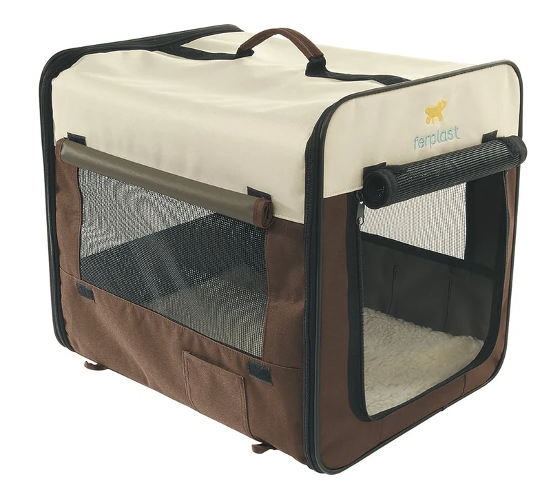 Ferplast Holiday 4 Dog Portable Kennel, 60 x 42 x 42 cm