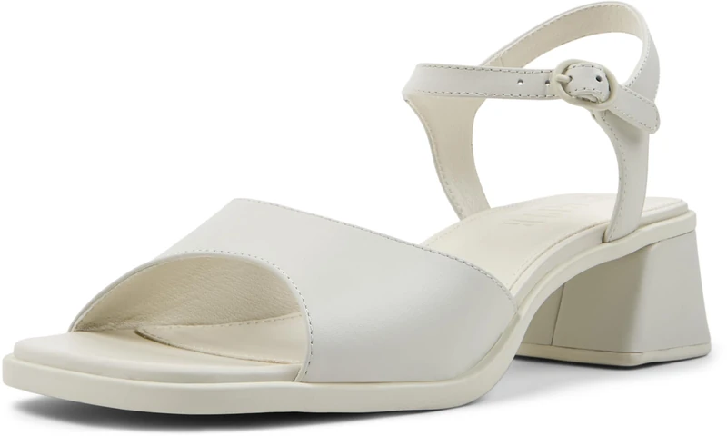 Camper, Kora Sandal, Women Sandal, White Natural, 4, 7 UK