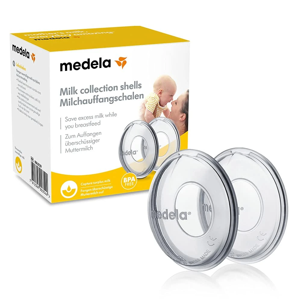 Medela Silicone Breast Milk Collection Shells, Made Without BPA, Soft and Flexible Design, Pack of 2