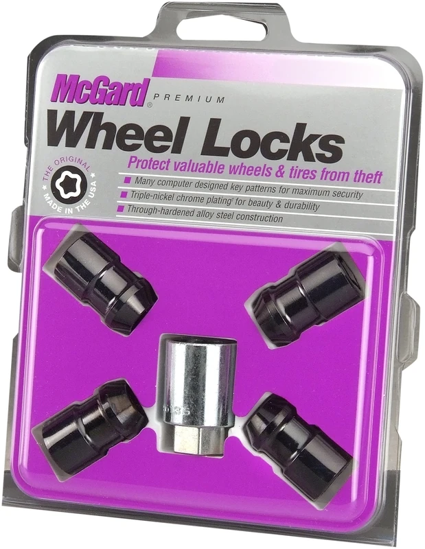 McGard 24038 Wheel Set, Black, 4 Locks / 1 Key