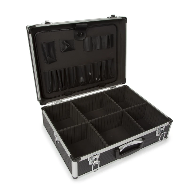 Perel 1819-1 Valise Aluminium 455 x 330 x 152 mm Noir