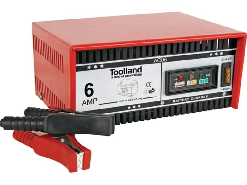 Perel AC06 12V Lead Acid Battery Charger 230mm x 175mm x 115mm Dimensions - Image 1