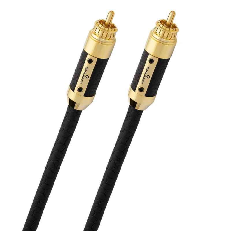 Oehlbach XXL BLACK Connection Master NF Audio RCA Cable 0.50 m Black
