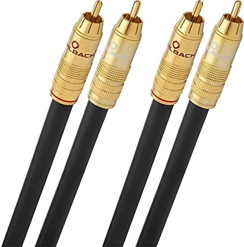 Oehlbach NF 214 Audio Cable Master Set RCA 2 x 0.50 m Anthracite