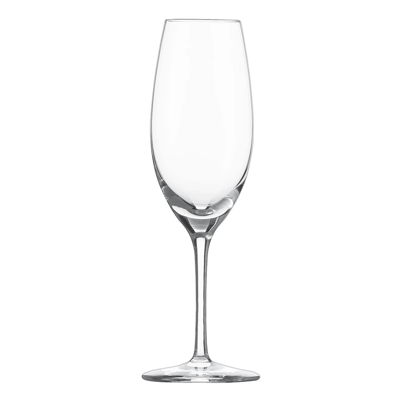 Schott Zwiesel Tritan Crystal Glass Cru Classic Stemware Collection Champagne Flute with Effervescence Points, 8.4-Ounce, Set of 6