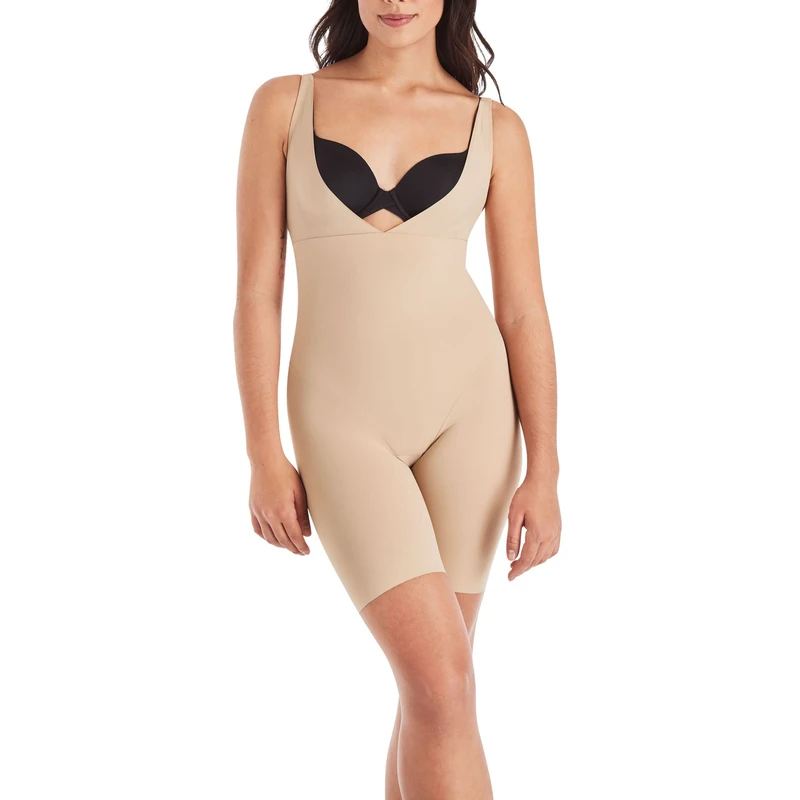 Maidenform Women's Take Inches Off - Unitard Bodysuit, Beige (Body Blush), XXL - Image 1