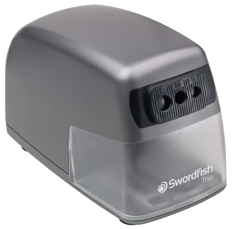 Swordfish 'Trio' Electric Pencil Sharpener 8/9.5/11mm ref 40906