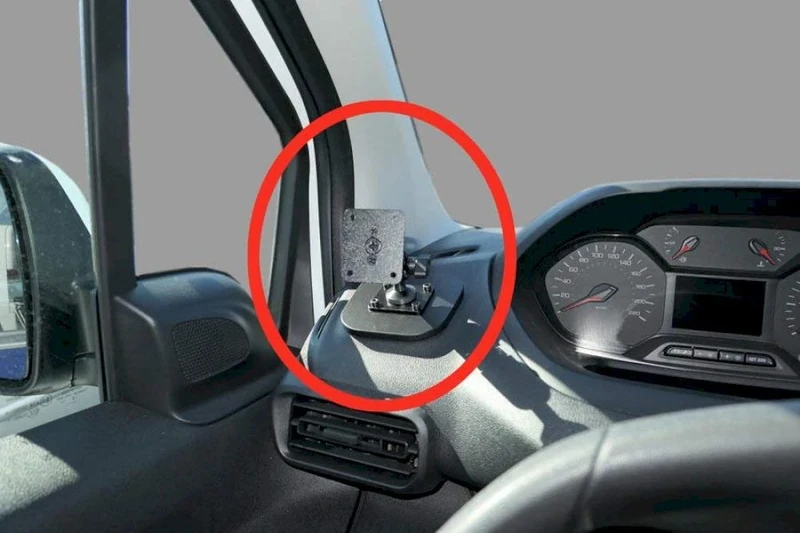 Brodit ProClip vehicle holder 213554, made in Sweden, left mount, high strength mounting platform, for left-hand drive vehicles, fits all Brodit device holders