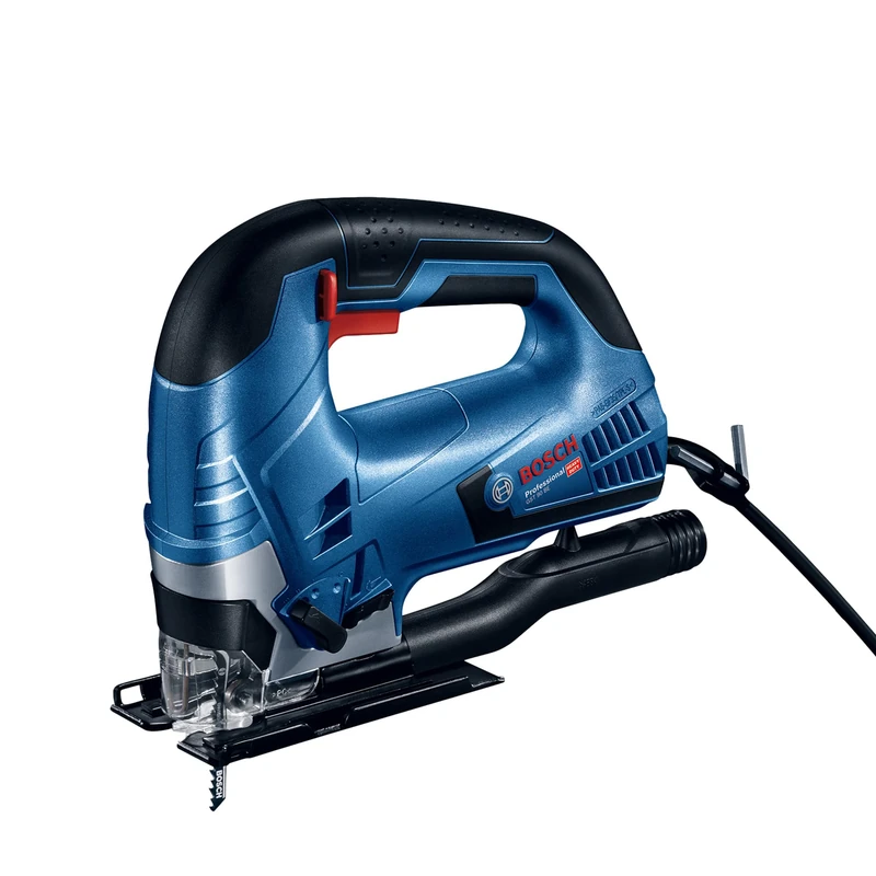 Bosch Professional Jigsaw GST 90 BE (650 Watts, including Dust Extraction Set, Hex Key WAF 5, Anti-Splinter Guard, 1 x Jigsaw Blade T 144 DP, Precision for Wood, Carrying Case)