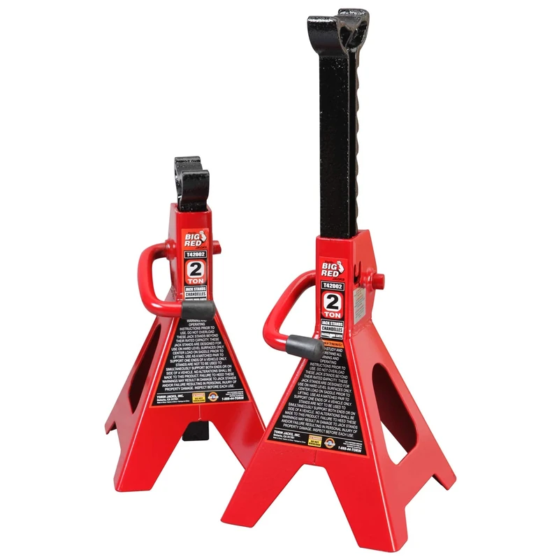 Torin T42202 Big Red Steel Jack Stands: 2 Ton Capacity, 1 Pair