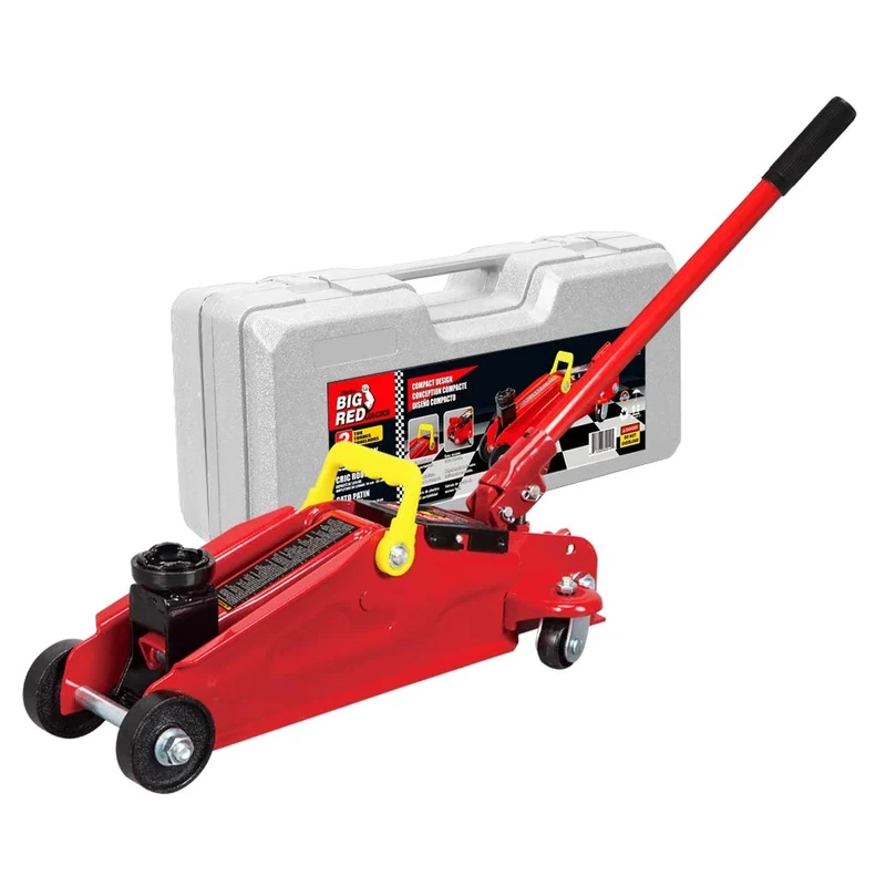 Big Red T82012 Torin Hydraulic Trolley Floor Jack with Carrying Case, 2 Ton Capacity