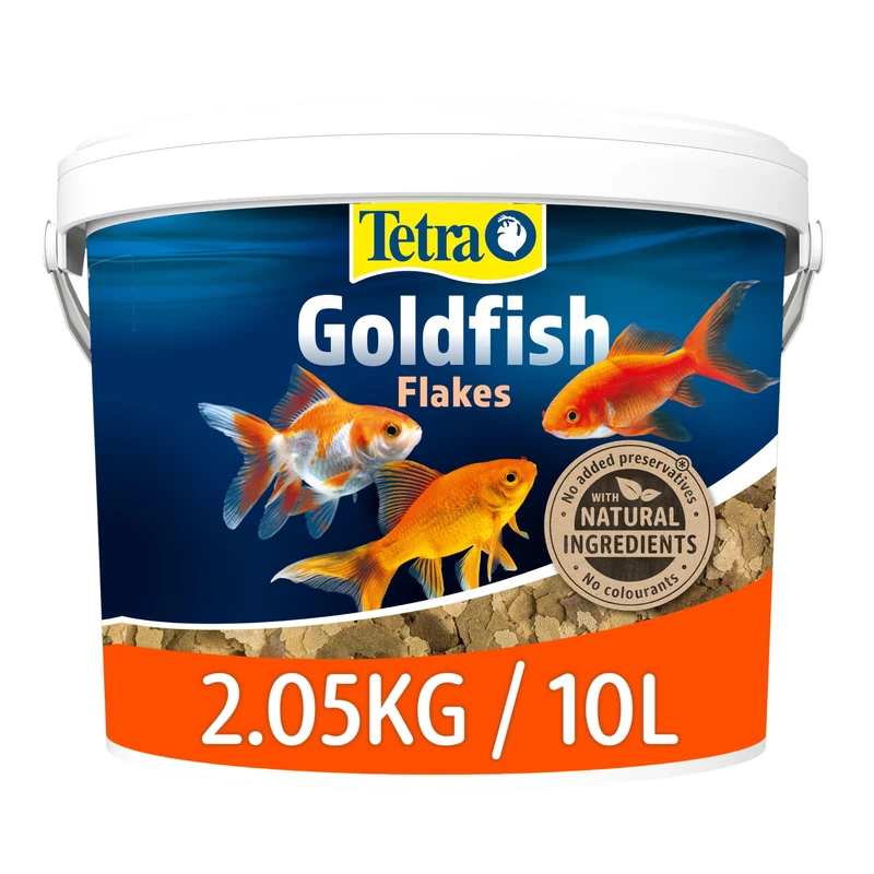 Tetra Goldfish Flakes - flake fish food for all goldfish and other coldwater fish, 10L