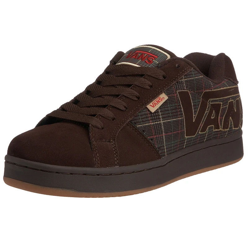 Vans Men's Widow Skateboarding Shoe (houndplaid) Brown/Black VDE14E5 15 UK - Image 1