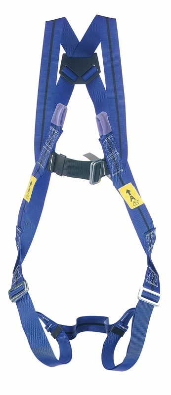 Honeywell Miller Titan 2 Points Harness, Blue With Black Line Polyester Webbing, Adjustable Leg Straps, Lightweight (0.6 kg), Cost Effective, One Size, 1011891
