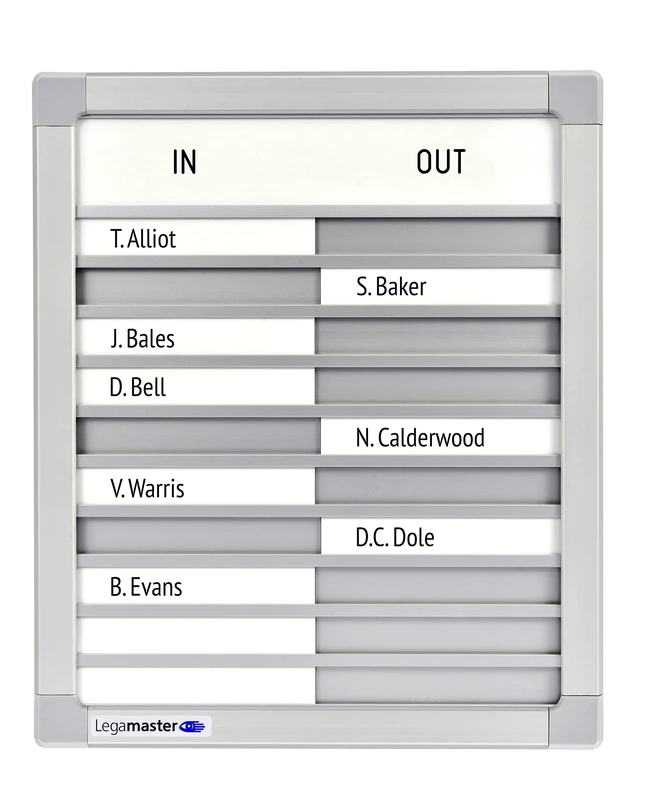 Legamaster 7-622100 Professional in-and Outboard for 10 People 26 x 31 cm Anodised Aluminium