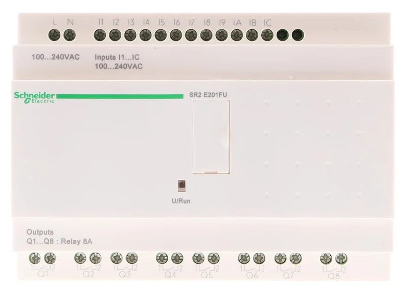 Schneider Electric SR2E201FU Zelio Relay II 12E/8R 100 – 240 AC Clock