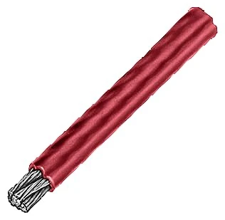 Siemens 3SE7910-3AH Steel Rope 4mm, Length 50m with Red Plastic Sheathing, White