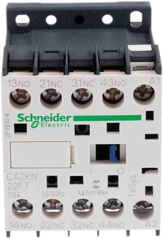 Schneider Electric, TeSys K control relay - 2 NO + 2 NC - <= 690 V - 110 V AC coil, CA2KN22F7
