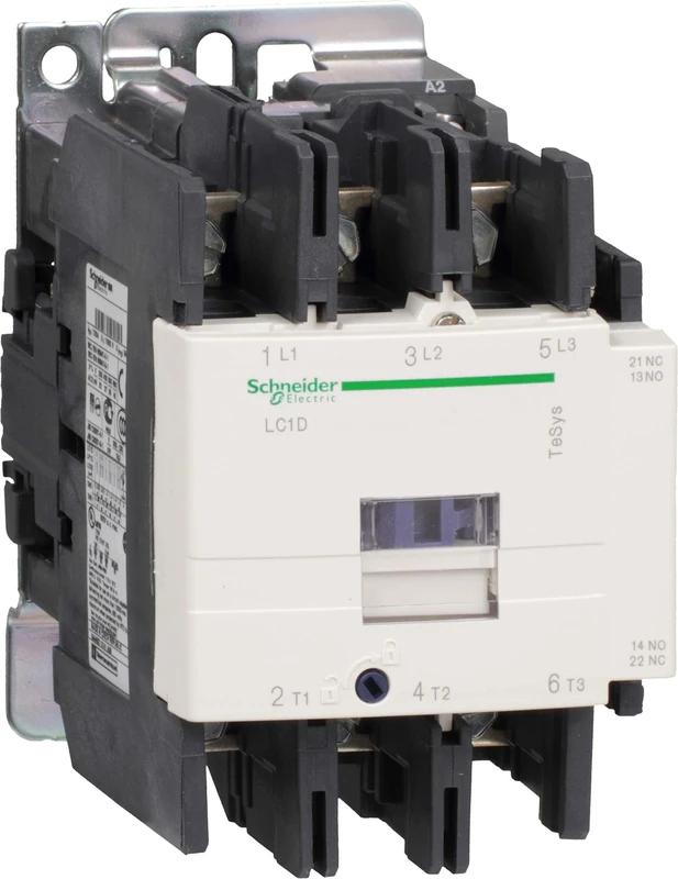 Schneider Electric, TeSys D contactor - 3P(3 NO) - AC-3 - <= 440 V 95 A - 110 V AC 50/60 Hz coil, LC1D95F7