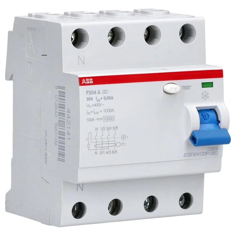 ABB F204 to 25A 30MA-NA SX INT.Differ. Pure 4P, White