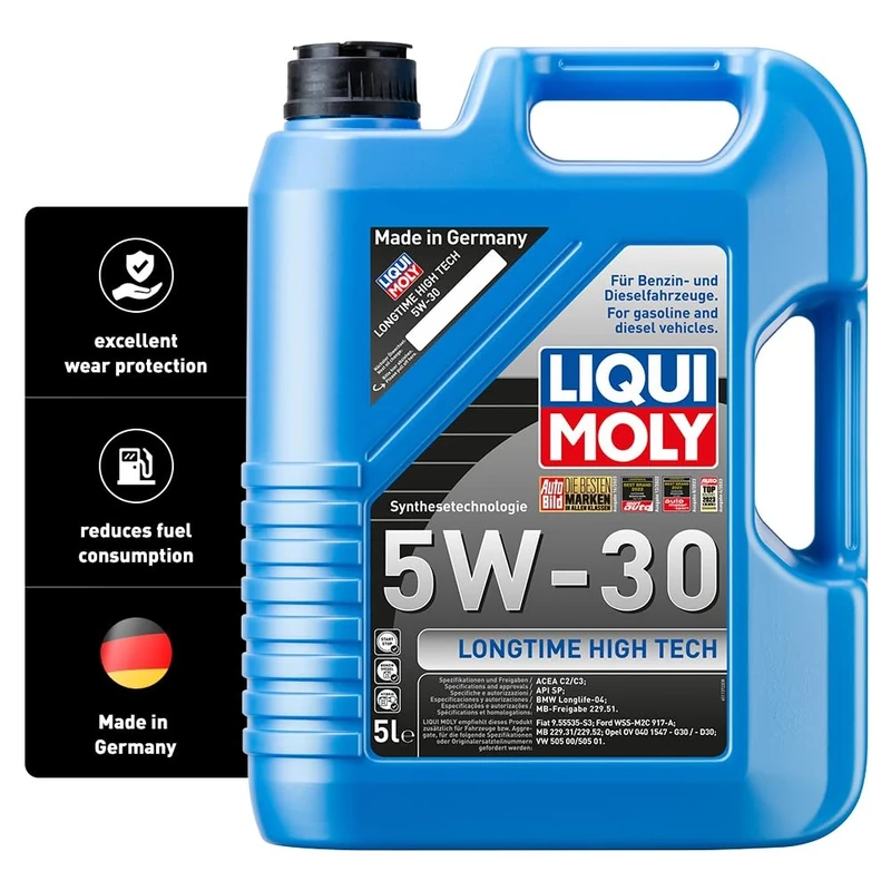 LIQUI MOLY Longtime High Tech 5W-30 | 5 L | Synthesis technology motor oil | SKU: 9507