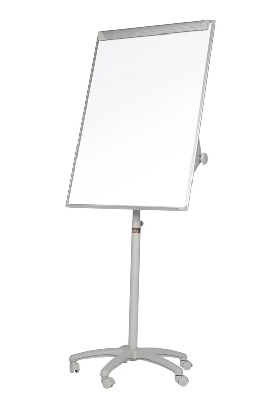 Bi-Office Classic Mobile Magnetic Flipchart Easel, Dry-Wipe Lacquered Steel Surface, Black and Grey Aluminium Frame, 700 x 1000 mm