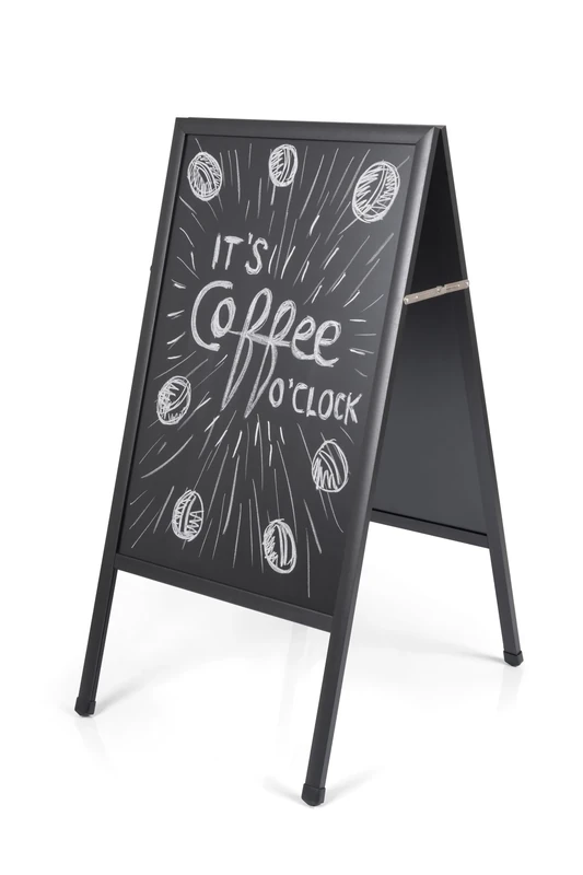Bi-Office Chalkboard, 69 x 90 cm, Black Surface, MDF Frame