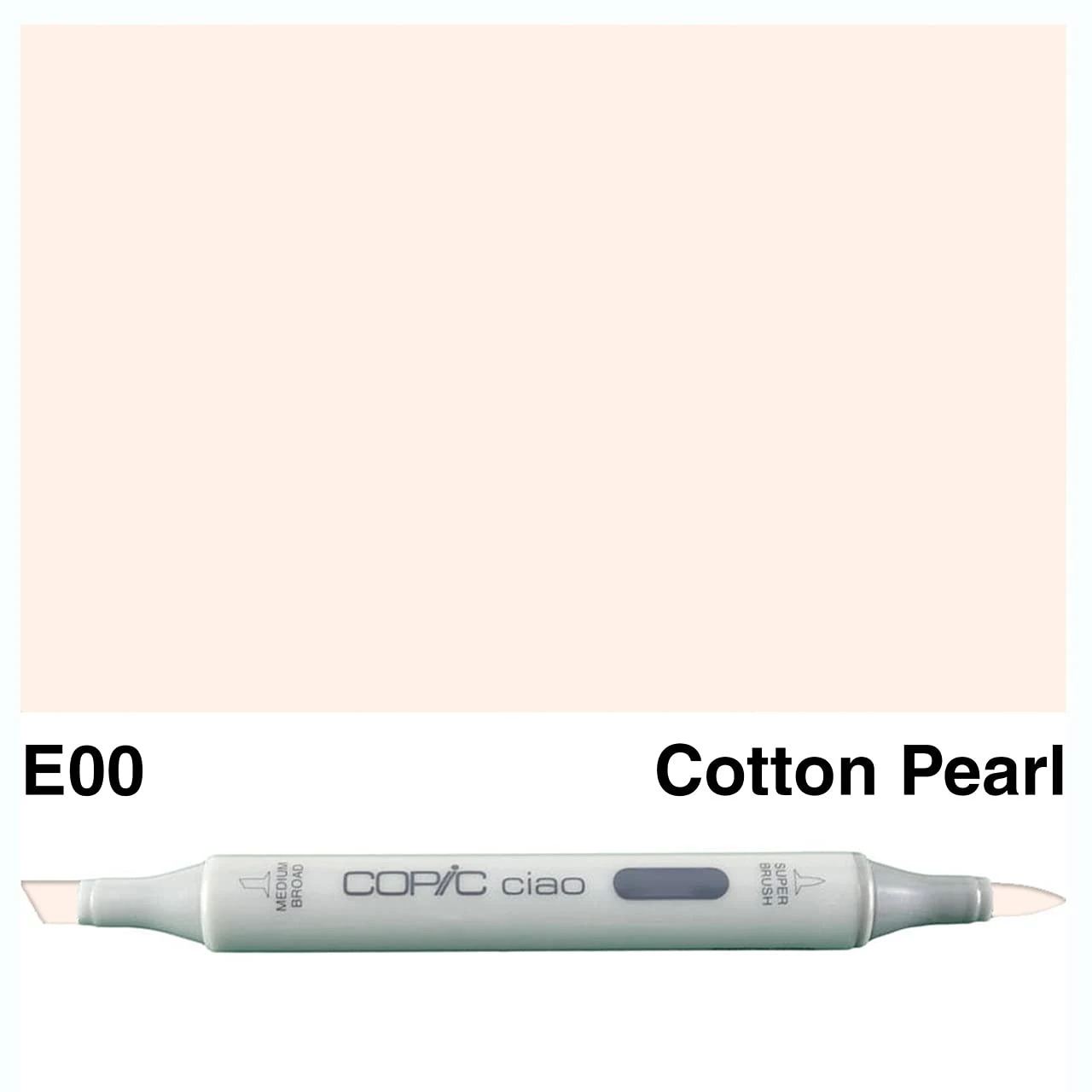 COPIC Ciao Coloured Marker Pen - (E-00) Cotton Pearl, For Art & Crafts, Colouring, Graphics, Highlighter, Design, Anime, Professional & Beginners, Art Supplies & Colouring Books