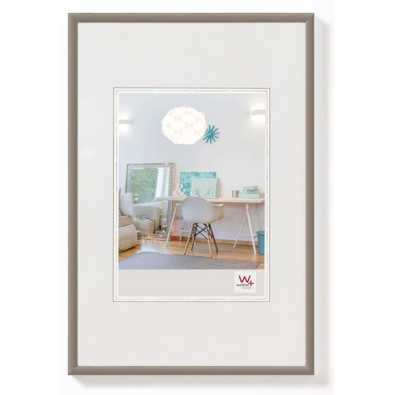 walther Design Picture Frame Steel 60 x 90 cm New Lifestyle Plastic Frame KV090D