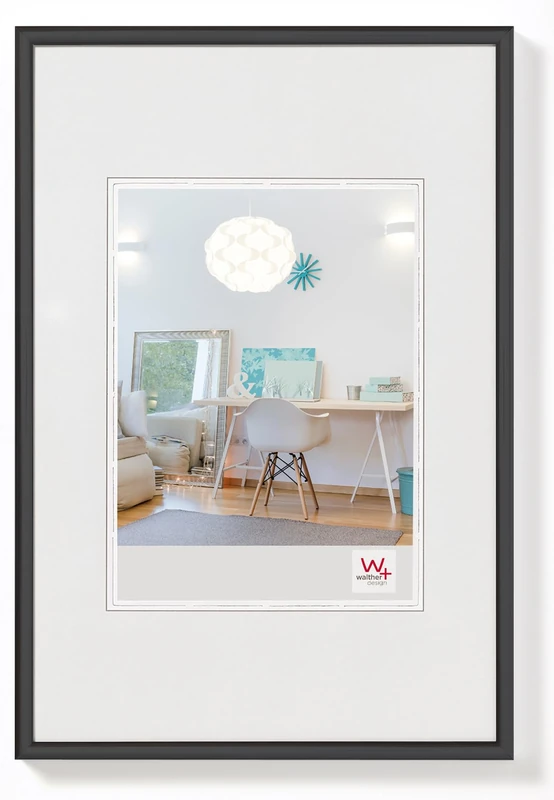 walther Design Picture Frame Black 70 x 100 cm New Lifestyle Plastic Frame KV100B