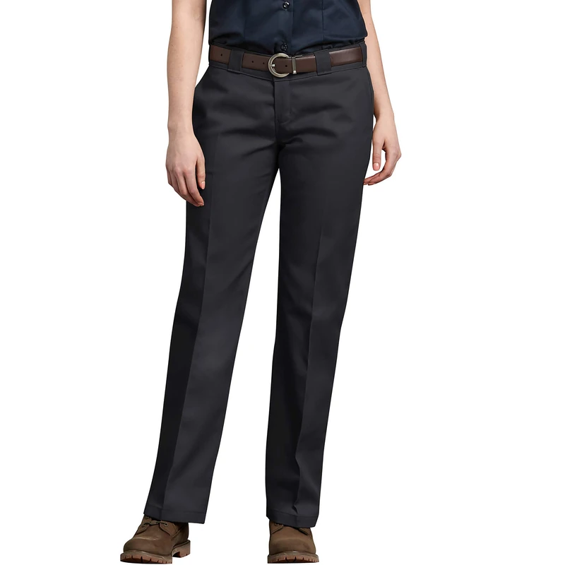 Dickies Women's Original Work Pant with Wrinkle and Stain Resistance - Black -