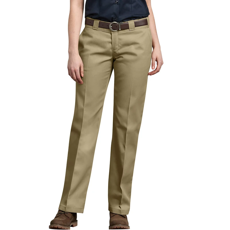 Dickies Women's Original Work Pant with Wrinkle and Stain Resistance - Beige -
