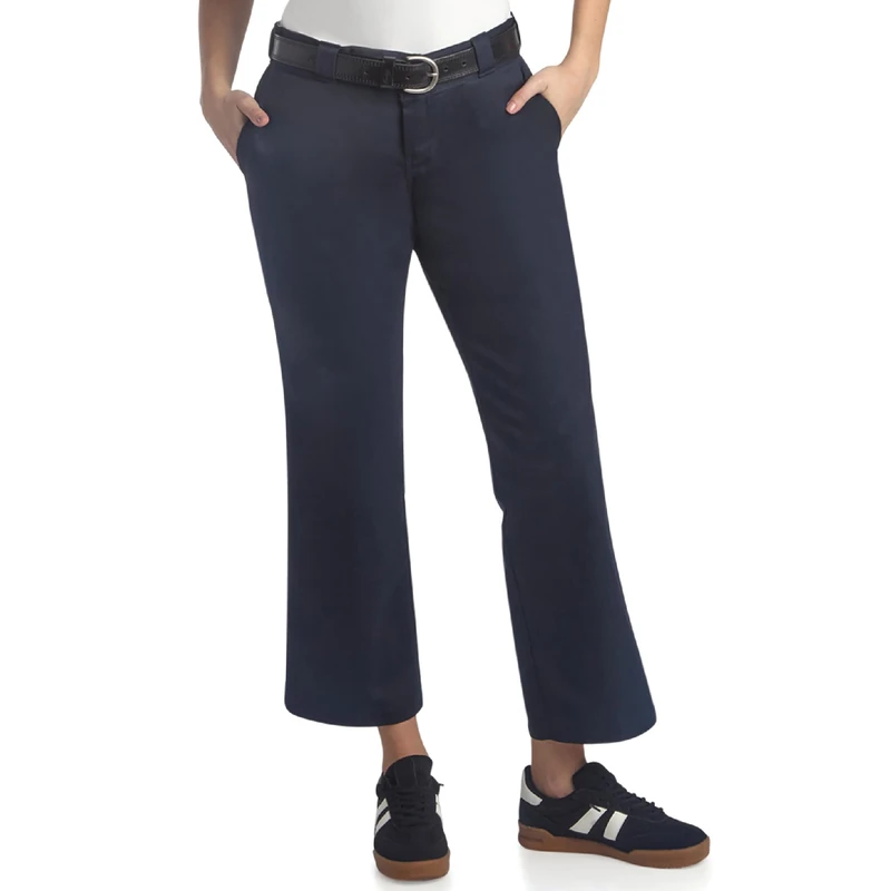 Dickies Women's Original Work Pant with Wrinkle and Stain Resistance, Dark Navy V1, 6
