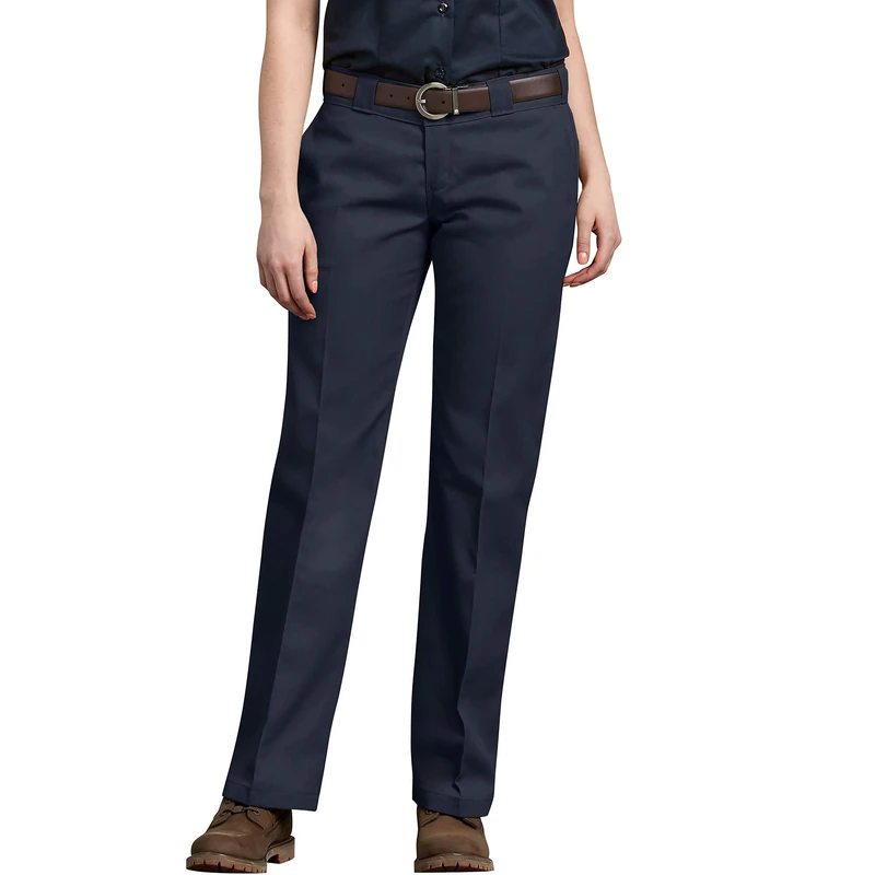 Dickies Women's Original Work Pant with Wrinkle and Stain Resistance - Blue -