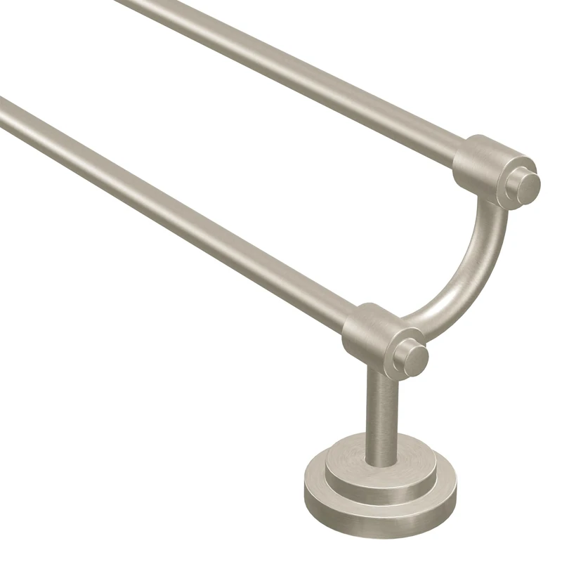 Moen DN0722BN Iso 24-Inch Double Towel Bar, Brushed Nickel
