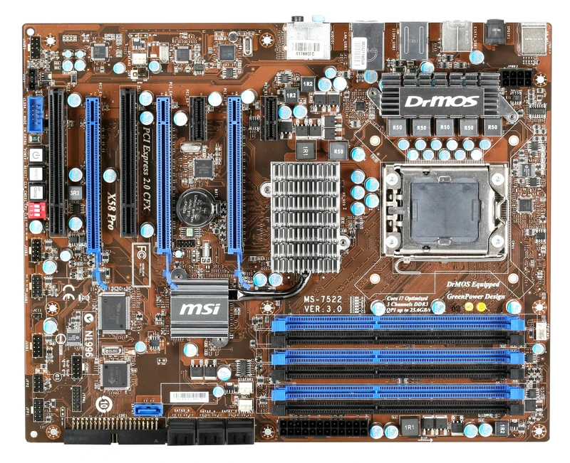MSI 1366 Intel X58 6xDDR3 SLI Firewire ATX Motherboard