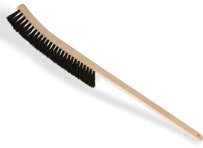 Carlisle 4541103 Narrow Radiator Brush, Plastic Block, 2"-Long Black Horsehair/Polypropylene Bristles, 24" Length, 9" Brush Length, 2" Bristle Trim, Black (Case of 12)