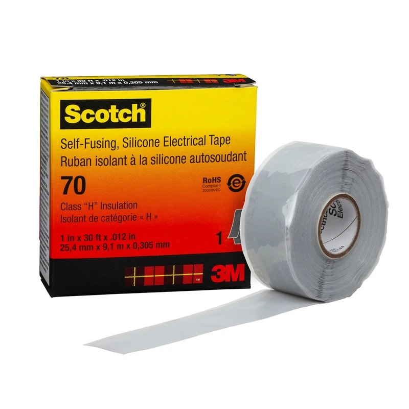 Scotch© Self Fusing Silicone Rubber Electrical Tape 70 25 mm x 9 m