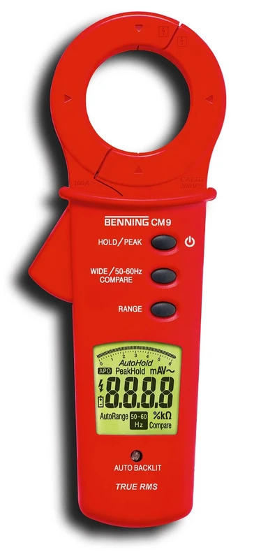 Benning CM 9 Current Clamp, 6000 counts CAT III 300 V